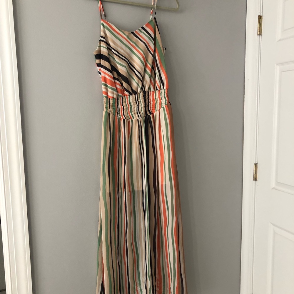 Fun striped maxi dress